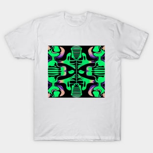 Skeleton and Bones (Mint Green) T-Shirt